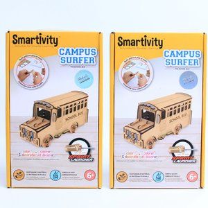 KIDS | 2 Smartivity® Stem Wheels DIY Campus Surfer Bus Learning Activity Set NEW